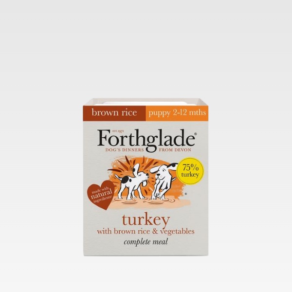Forthglade Puppy Turkey with Brown Rice Dog Food Front
