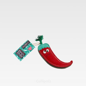 Chad The Red Hot Chilli Pepper Eco-Friendly Dog Toy Green & Wilds Product Image